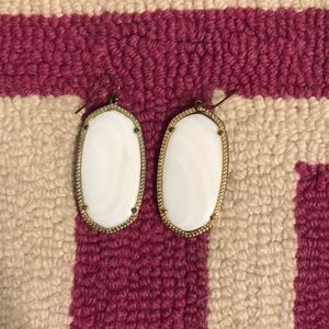 White Kendra Scott Danielle Earrings